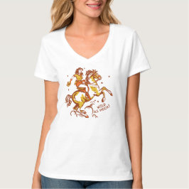 T-shirt "Wild As Heck" Cute, Cool & Retro Cowgirl Art