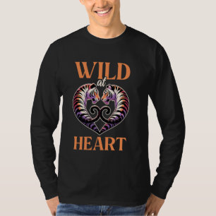 T-shirt Wild At Heart Tiger Amoureux des animaux Faune Nat