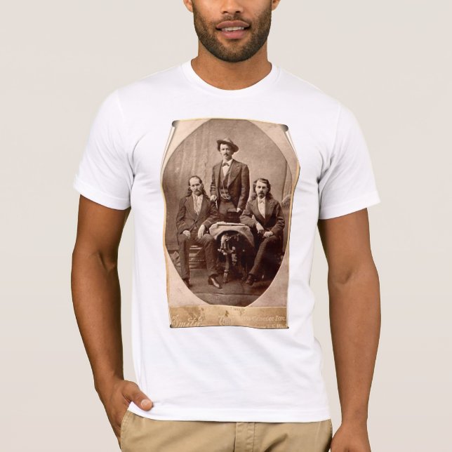T-shirt Wild Bill Hickok - Texas Jack - Buffalo Bill (Devant)