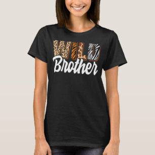T-shirt Wild Brother Zoo Born Two be Wild B day Safari Jun