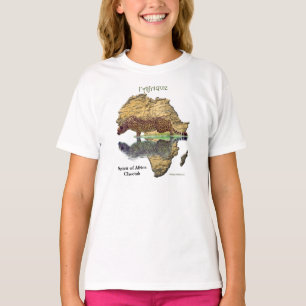 T-shirt Wild Cheetah & Carte de l'Afrique Vêtements
