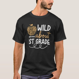 T-shirt Wild Environ 1ère Année Leopard Retour À L'École E