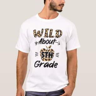 T-shirt Wild Environ 5E Classe Leopard 5E Classe Enseignan