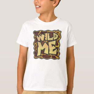 T-shirt Wild Me Giraffe Imprimer Enfants Lumière