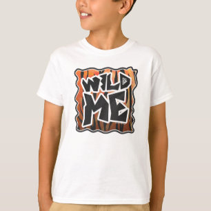 T-shirt Wild Me Tiger Hot orange et noir