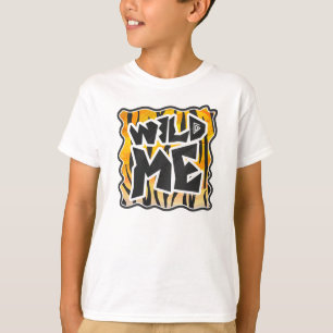T-shirt Wild Me Tiger orange et noir