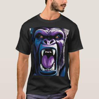 t-shirt "Wild Monkey" amusant et aventureux