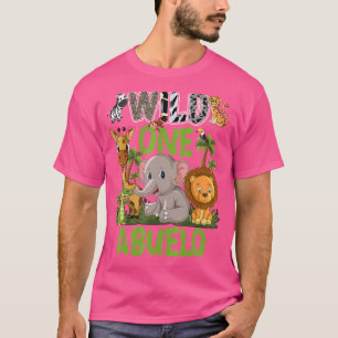 T-shirt Wild One Abuelo Zoo Anniversaire Safari Jungle Ani