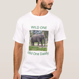 T-shirt Wild One Elephant Dad Celebration