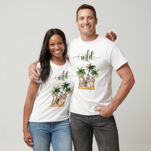 T-shirt Wild One First 1st Safari Animaux Anniversaire