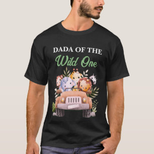 T-shirt Wild One Safari Animaux Anniversaire NOIR