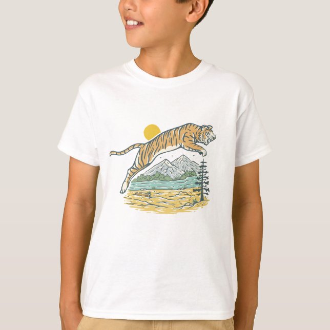 T-shirt Wild Tiger Adventure (Devant)