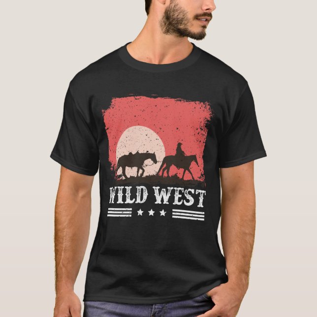 T-shirt Wild West Cowboy (Devant)
