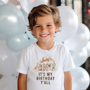 T-shirt Wild West Cowboy C'est mon anniversaire Y'all