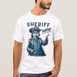 T-shirt Wild West Sheriff Coyote Cowboy Justice