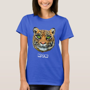 T-shirt Wild Young Tiger Face & Calligraphie