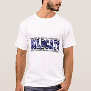 T-shirt Wildcats 3d : Football, Basketball, Chemise de Bas