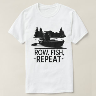 T-shirt Wilderness Kayak aviron et aventure de pêche