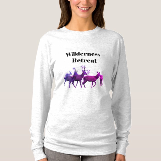 T-shirt Wilderness Retreat Long Sleeves Top (Devant)