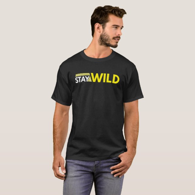 T - Shirt "Wildes Erlebnis - Natur - Zitat" (Vorne ganz)