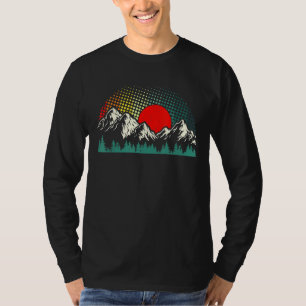 T-shirt Wildlife Mountains Sunset Camping extérieur Randon