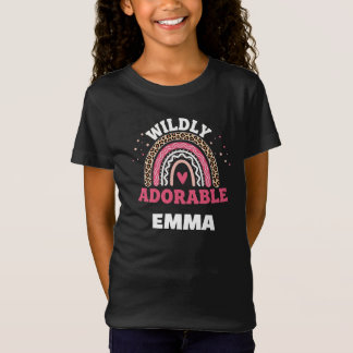 T-Shirt "Wildly Adorable Personalized Girl Tee - Boho Rain