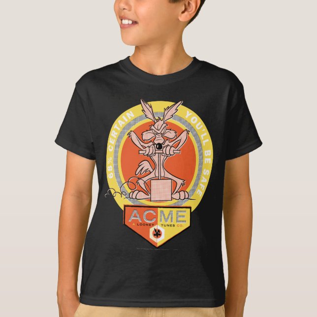 T-shirt WILE E. COYOTE™ Acme - 68% Certains que vous serez (Devant)