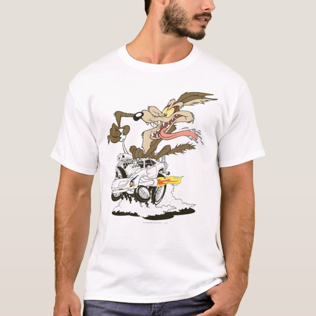 T-shirt WILE E. COYOTE™ Pilote fou (Devant)
