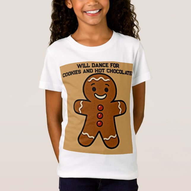 T-Shirt Will Dance for Cookies & Cocoa (Devant)