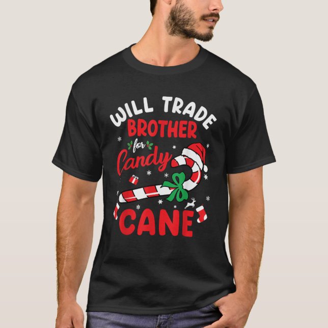 T-shirt Will Trade Brother Pour Les Garçons Sucres de cann (Devant)