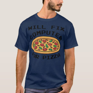 T-shirt Will Wifi Ordinateur Pour Pizza Italienne Amateur