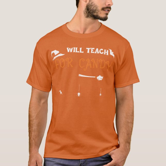 T-shirt Willeach Pour Candy Halloween (Devant)