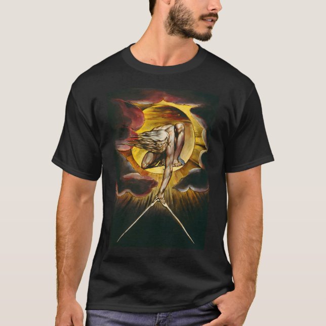 T-shirt William Blake Ancien De Jours Frontispiece Pour (Devant)