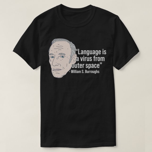 T-shirt William Burroughs Beat Poet Citation Beat Generati (Design devant)
