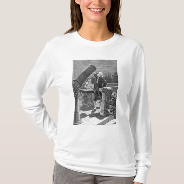 T-shirt William Herschel découvre la planète Uranus (Devant)