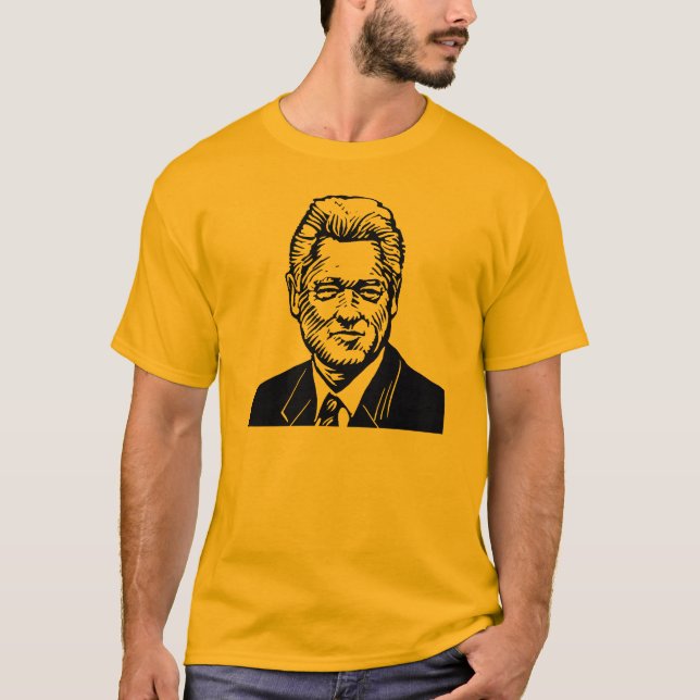T-shirt William Jefferson Clinton "42" pièce en t (Devant)