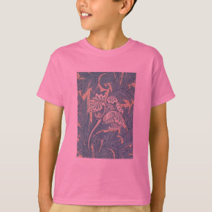 T-shirt William Morris Classique Tulipe Bleu Floral
