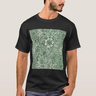 T-shirt william morris marigold fleurs vertes
