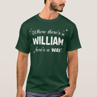 T-shirt William Name Saying Design For Proud Williams retr