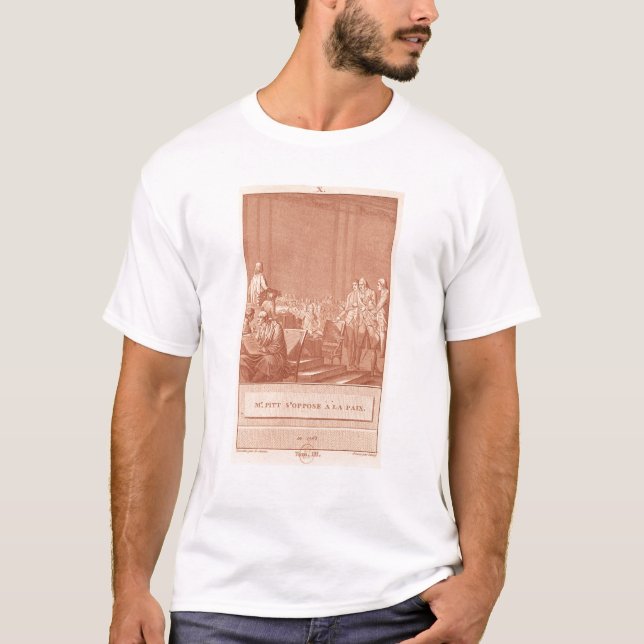 T-shirt William Pitt l'aîné s'opposant à la paix (Devant)