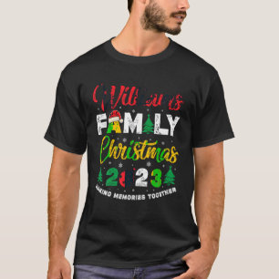 T-shirt Williams Famille Noël 2023 Escouade Correspondante