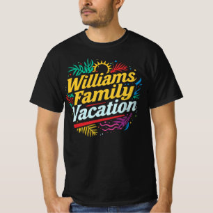 T-shirt Williams Family Vacation Personnalisé