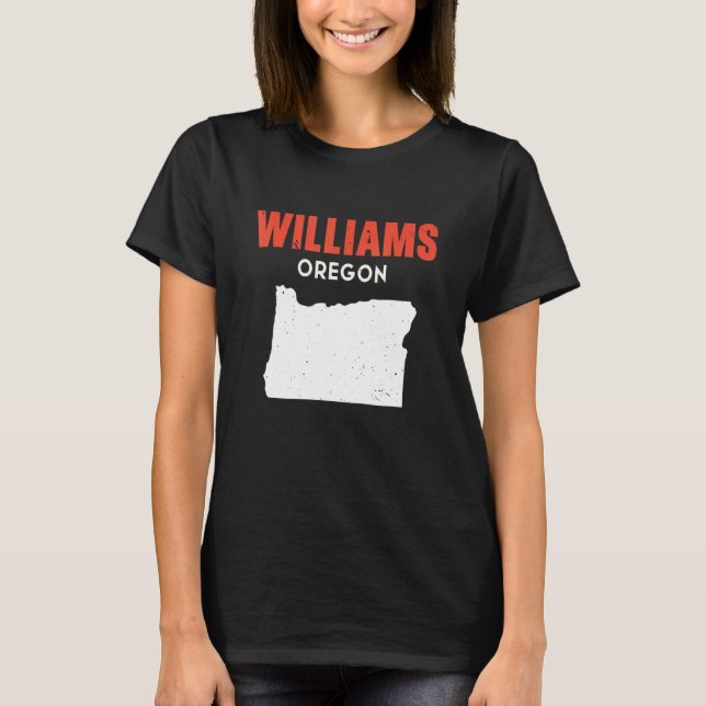 T-shirt Williams Oregon USA State America Travel Oregonian (Devant)