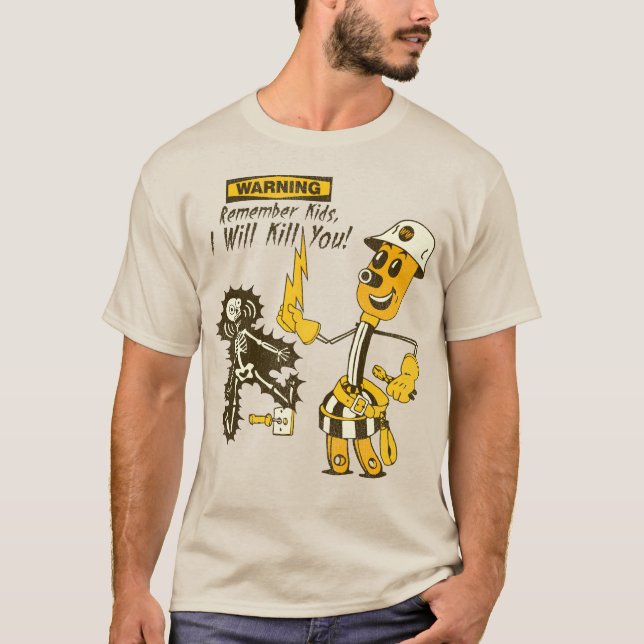 T-shirt Willie Wiredhand Electricity Vous Tuera (Devant)