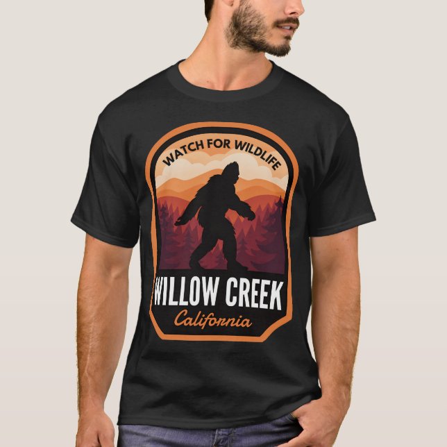 T-shirt Willow Creek Californie Bigfoot (Devant)