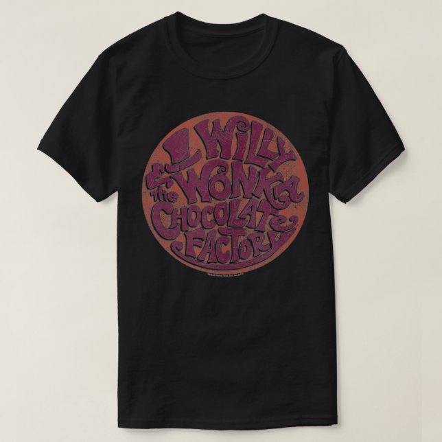 T-shirt Willy Wonka and the Chocolate Factory Circle Logo  (Design devant)
