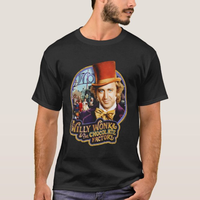 T-shirt Willy Wonka Concours T chemise à manches longues (Devant)