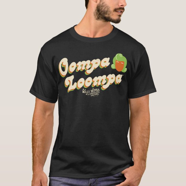 T-shirt Willy Wonka Et L'Usine De Chocolat Oompa Loompa (Devant)
