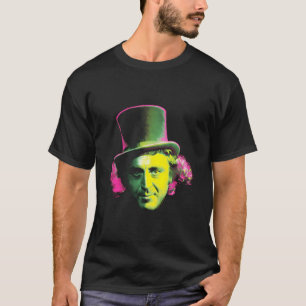 T-shirt Willy Wonka Le Visage De Wonka À L'Usine De Chocol