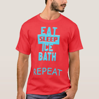 T-shirt Wim Hof Mange Sleep Ice Bath Répéter